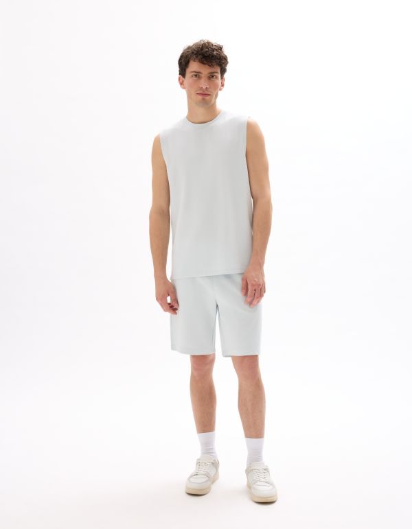 Débardeur regular uni - bleu clair