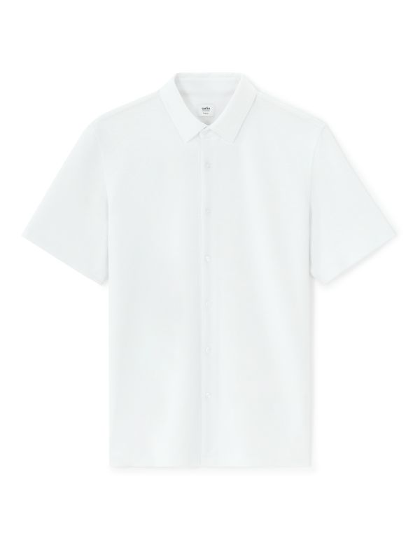 Chemisette regular en jersey - blanc