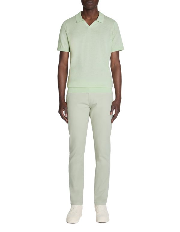 Polo slim en maille 100% coton - vert