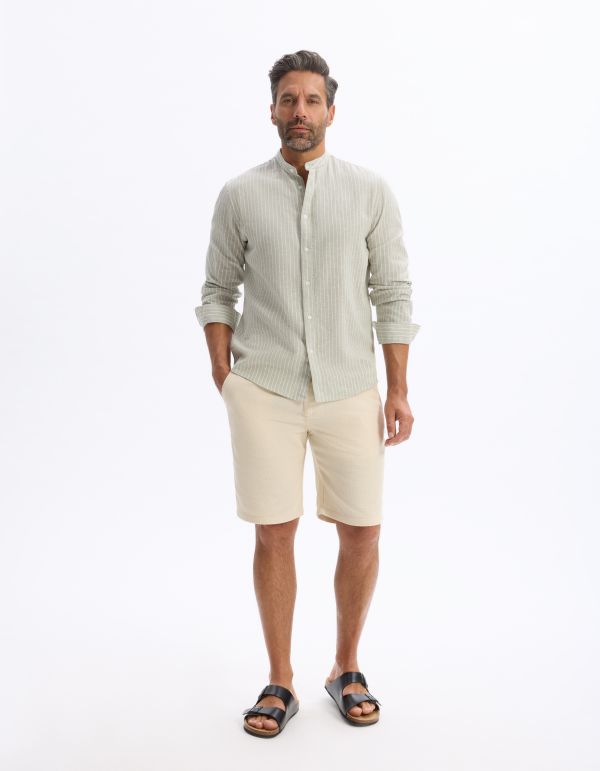 Bermuda 100% coton - beige