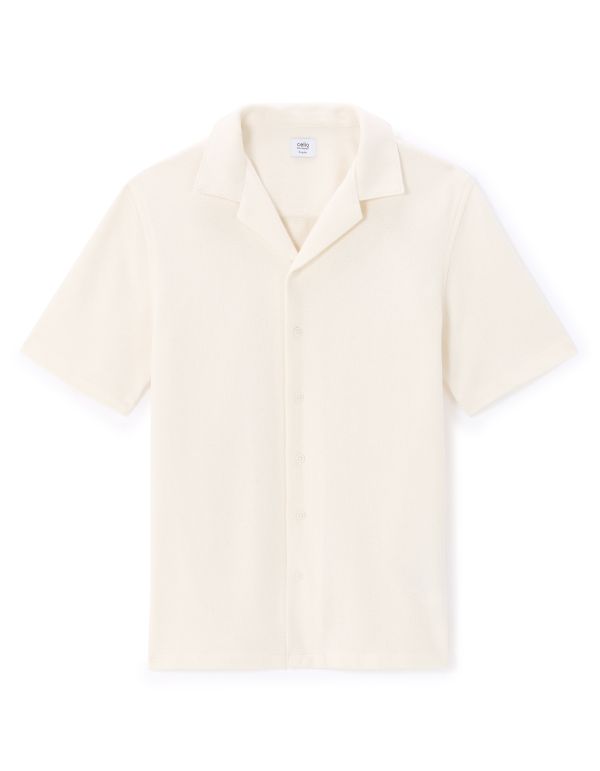 Chemisette regular en jersey uni - beige