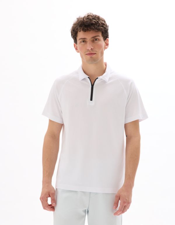 Polo regular Coolmax - blanc