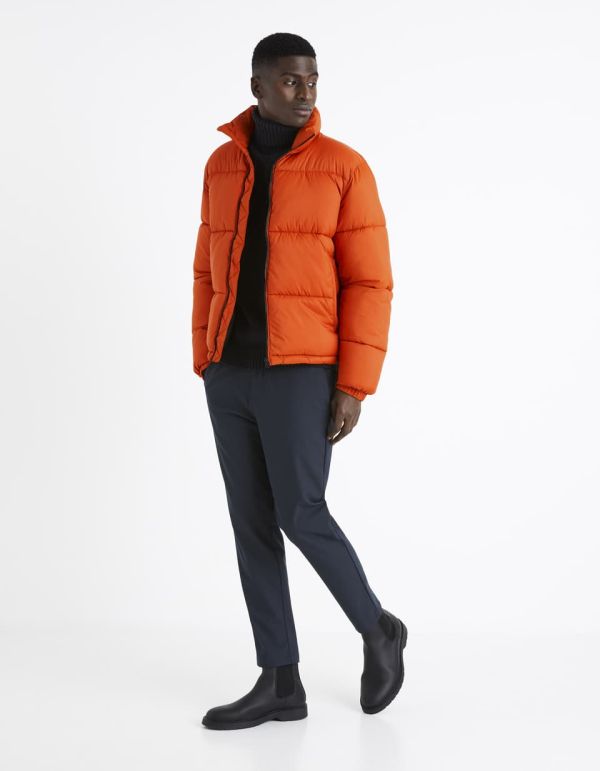 Doudoune col montant - orange
