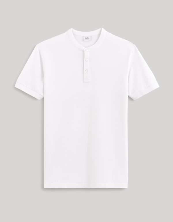 Polo col mao micro piqué coton stretch
