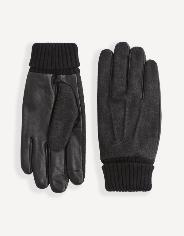 Gants en laine mélangée