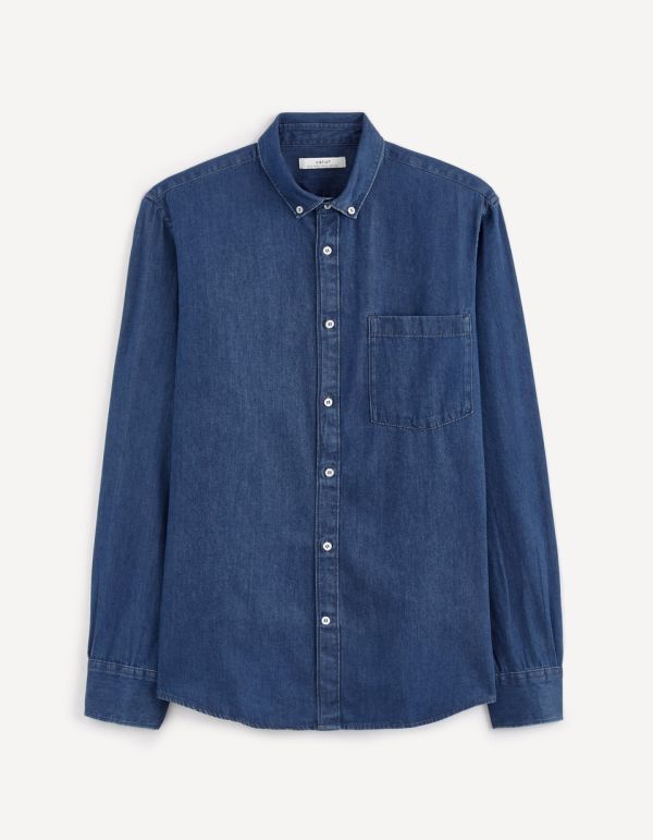 Chemise slim en jean