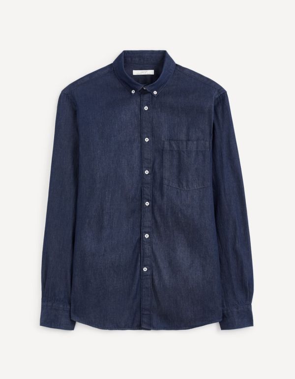 Chemise slim en jean