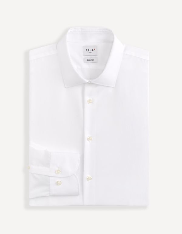 Chemise slim repassage facile