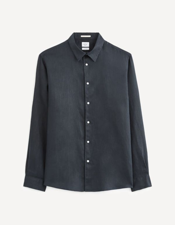 Chemise regular 100% lin