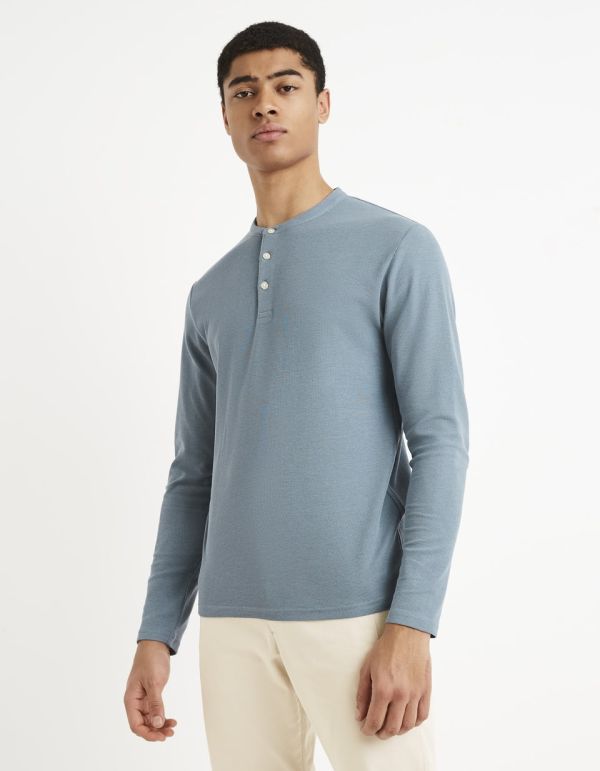 T-shirt col rond coton mélangé