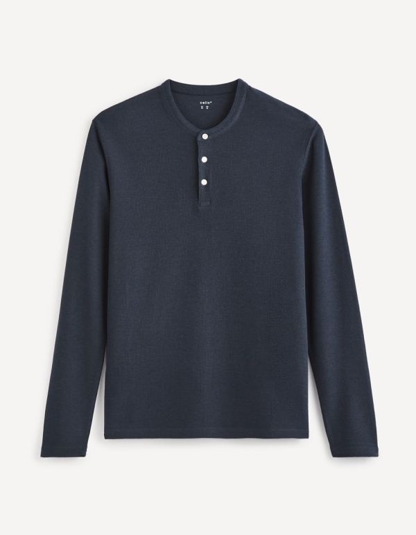 T-shirt col rond coton mélangé