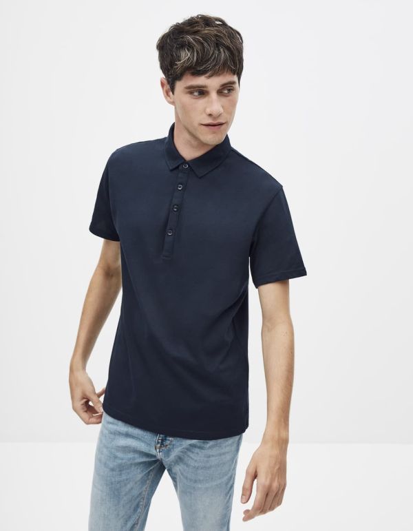 Polo coton mélangé