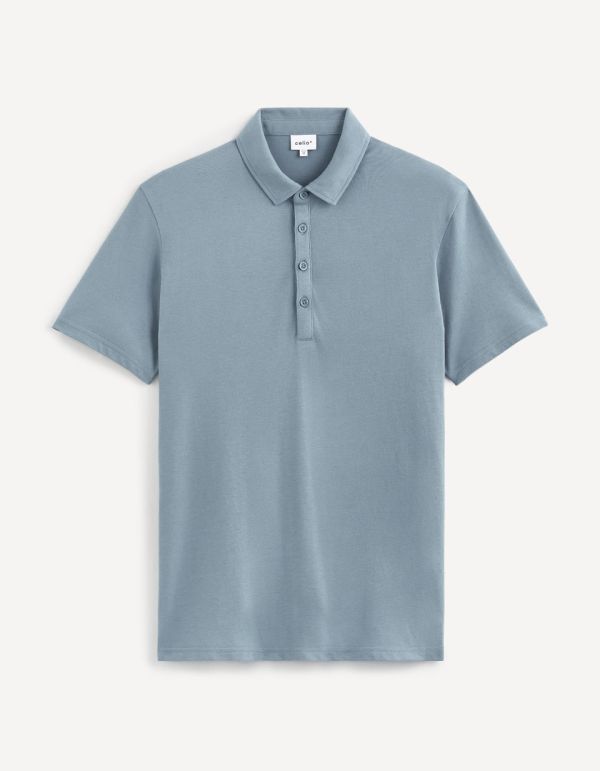 Polo coton mélangé