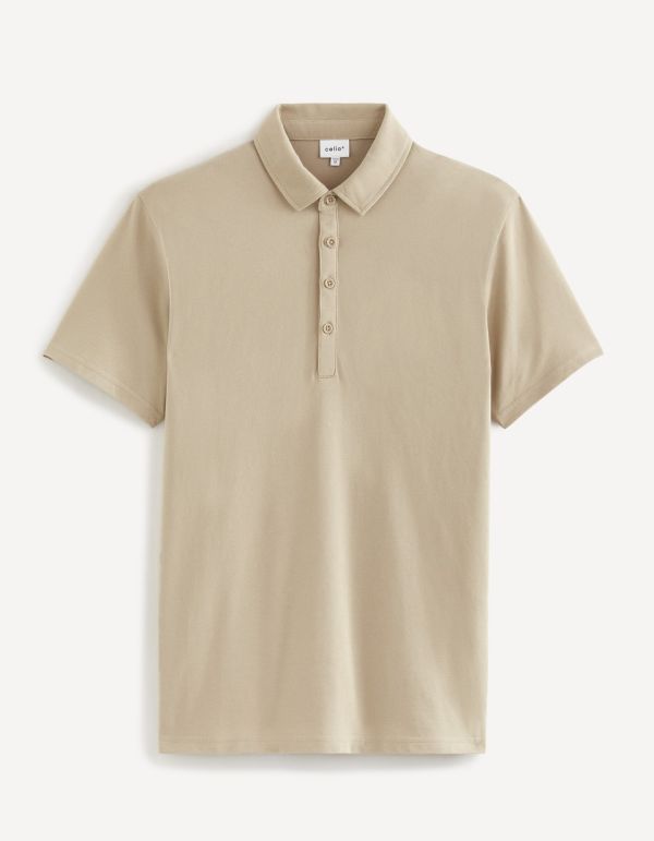 Polo coton mélangé