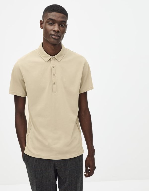 Polo coton mélangé