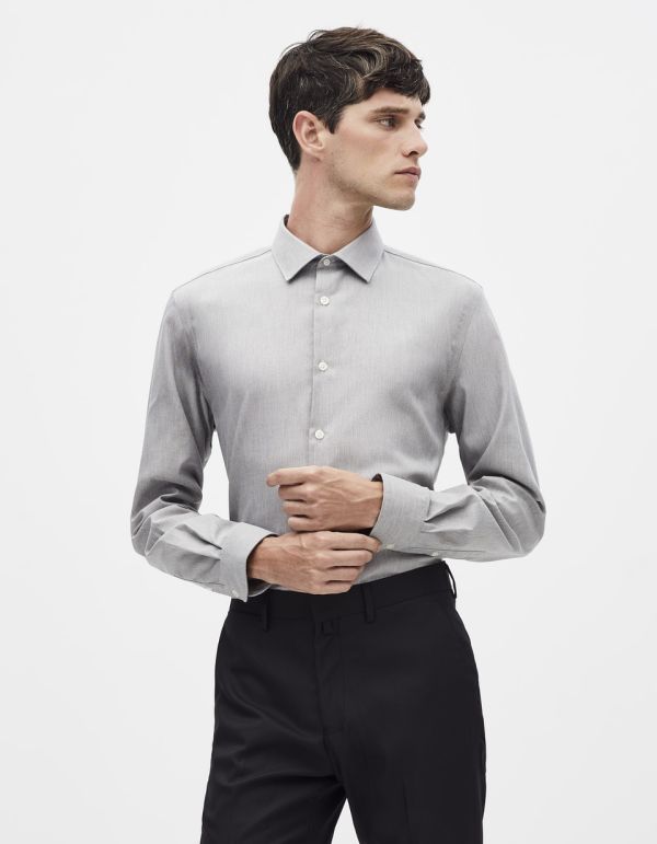 Chemise slim repassage facile