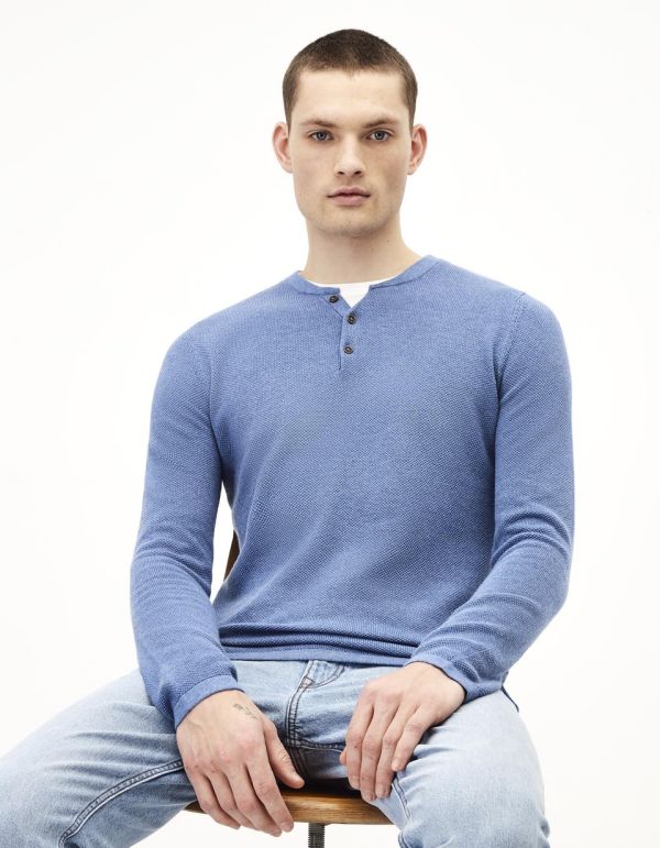 Pull col tunisien 100% coton