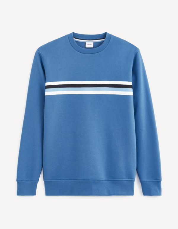 Sweat col rond coton mélangé