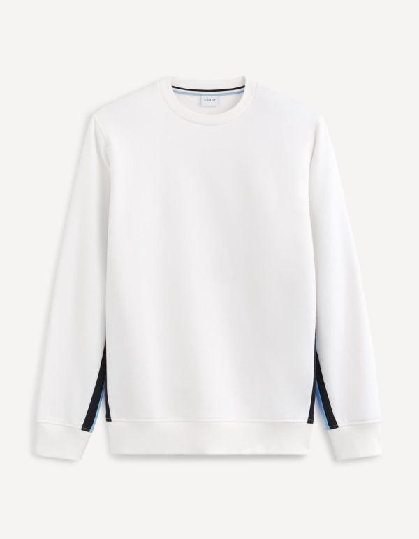 Sweat col rond coton mélangé