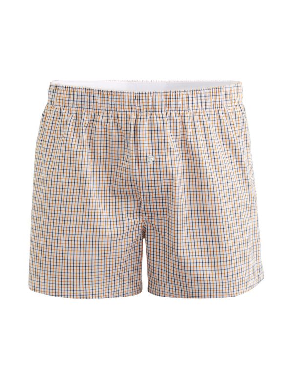 Caleçon 100% coton supima à carreaux