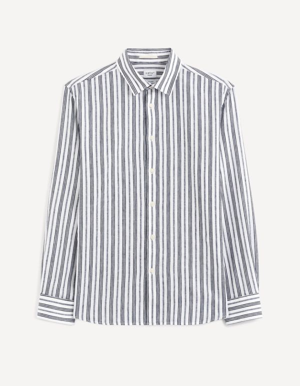 Chemise regular lin coton