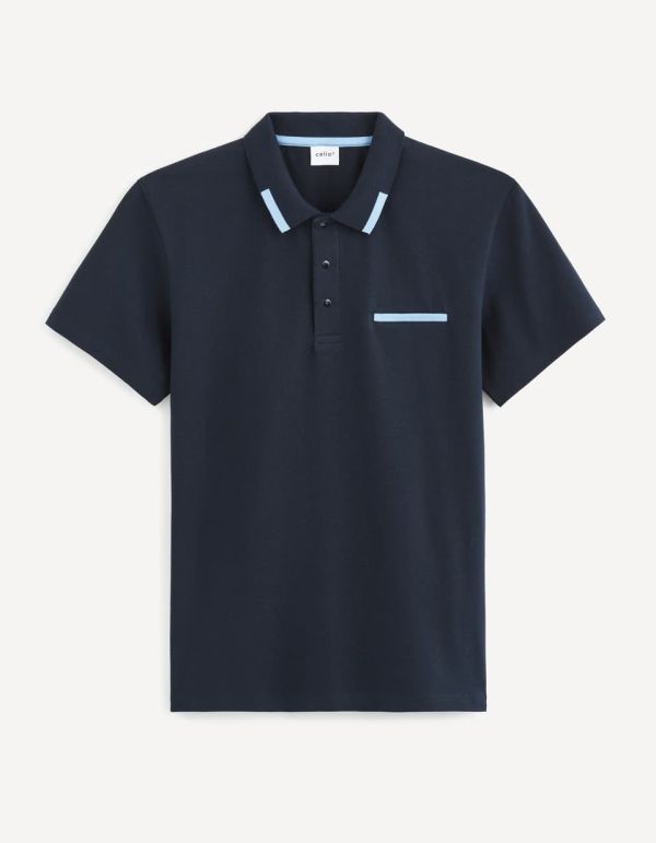 Polo coton mélangé