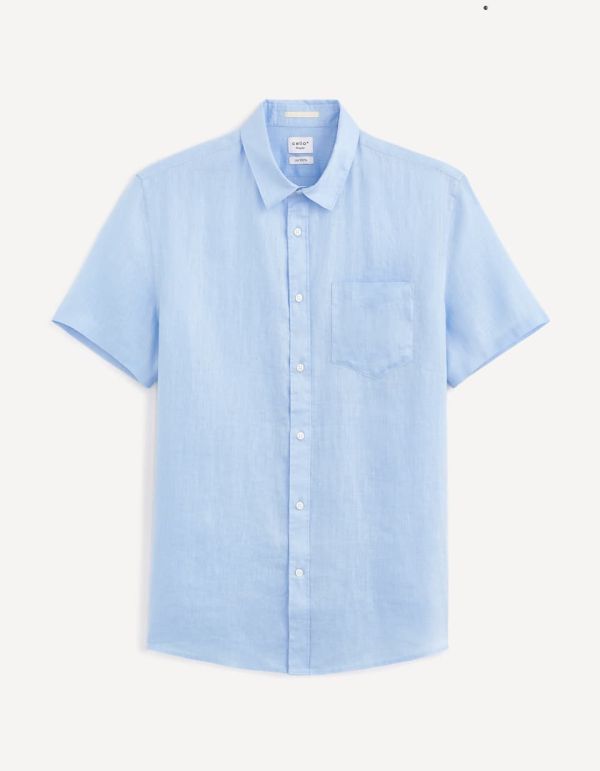 Chemise regular 100% lin