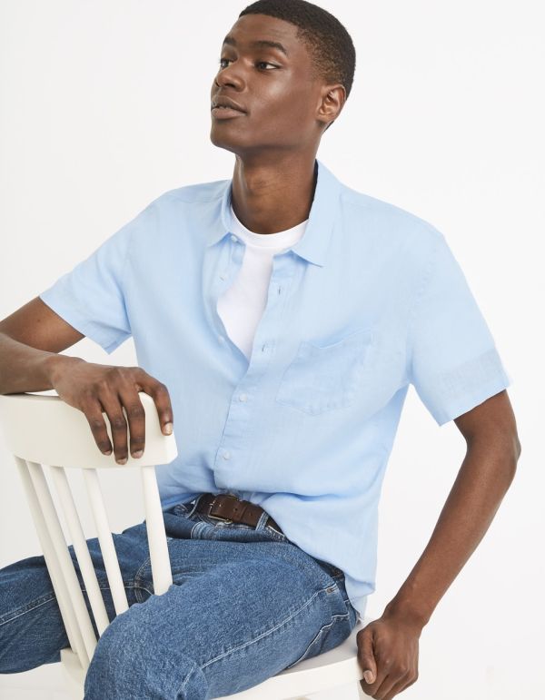 Chemise regular 100% lin