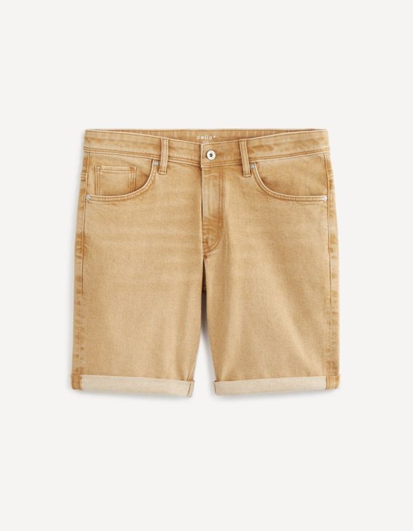 Bermuda en jean jaune