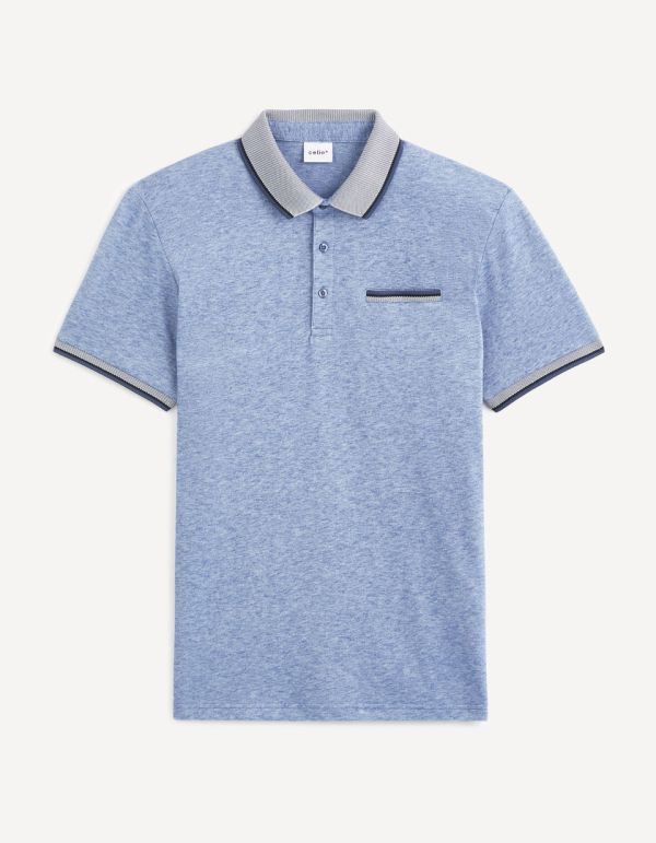 Polo piqué coton mélangé