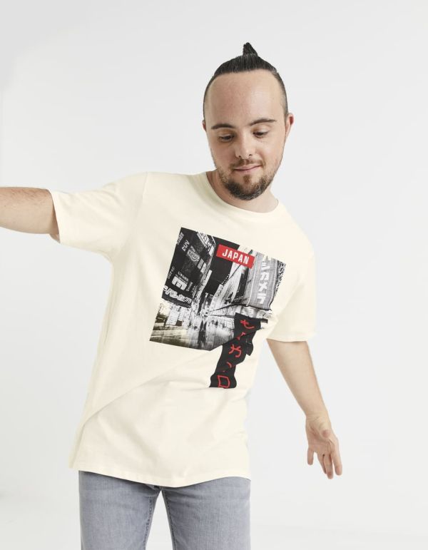 T-shirt col rond 100% coton