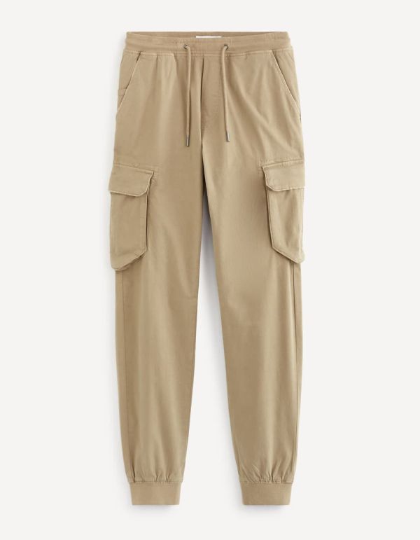 Pantalon cargo coton mélangé