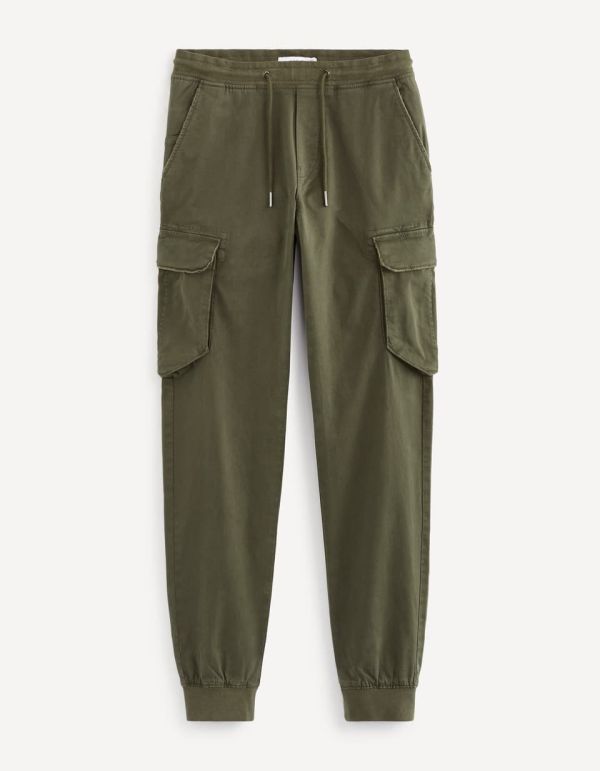 Pantalon cargo coton mélangé