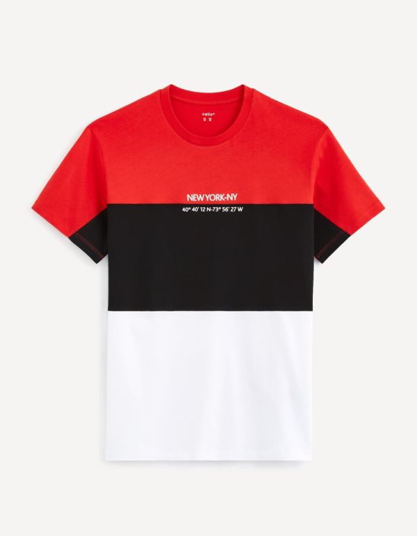 T-shirt col rond 100% coton