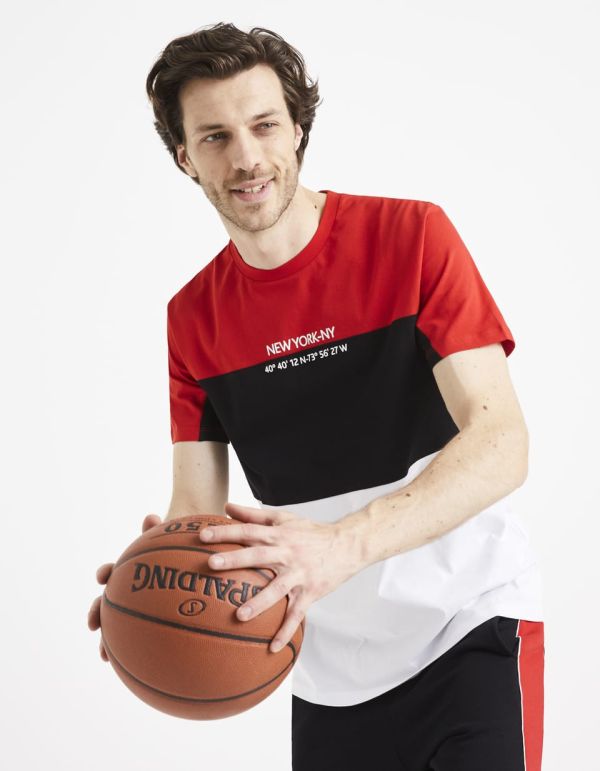 T-shirt col rond 100% coton