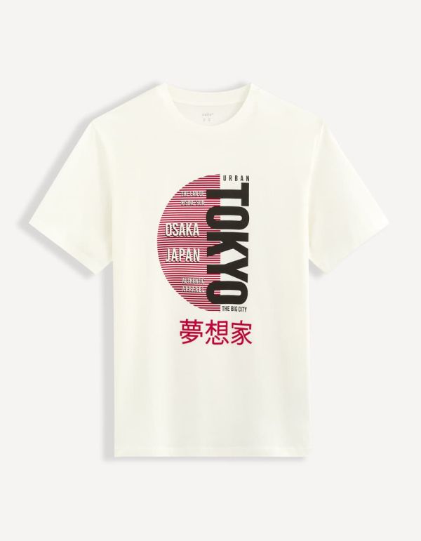 T-shirt col rond 100% coton