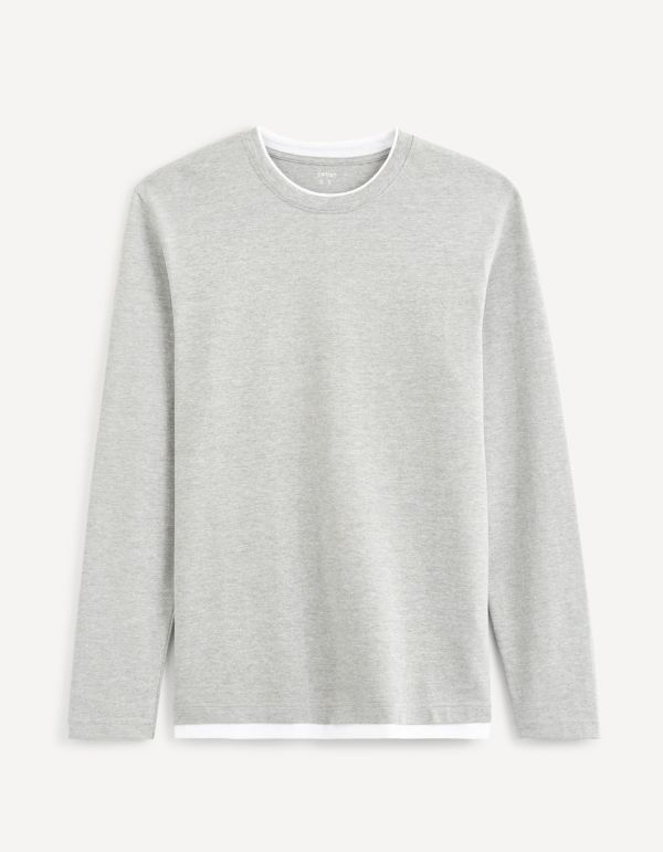 T-shirt double col 100% coton