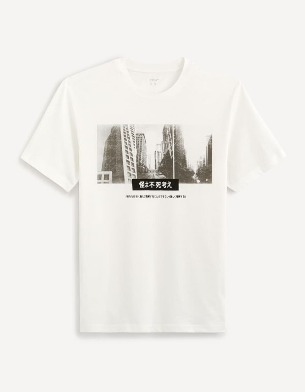 T-shirt col rond 100% coton