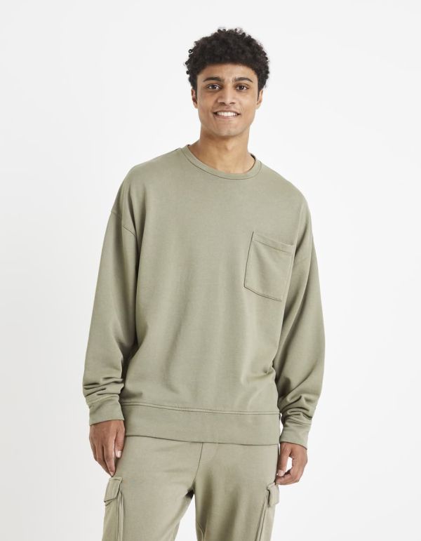 Sweat col rond 100% coton