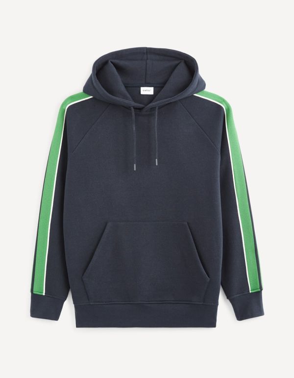 Sweat à capuche en coton mélangé