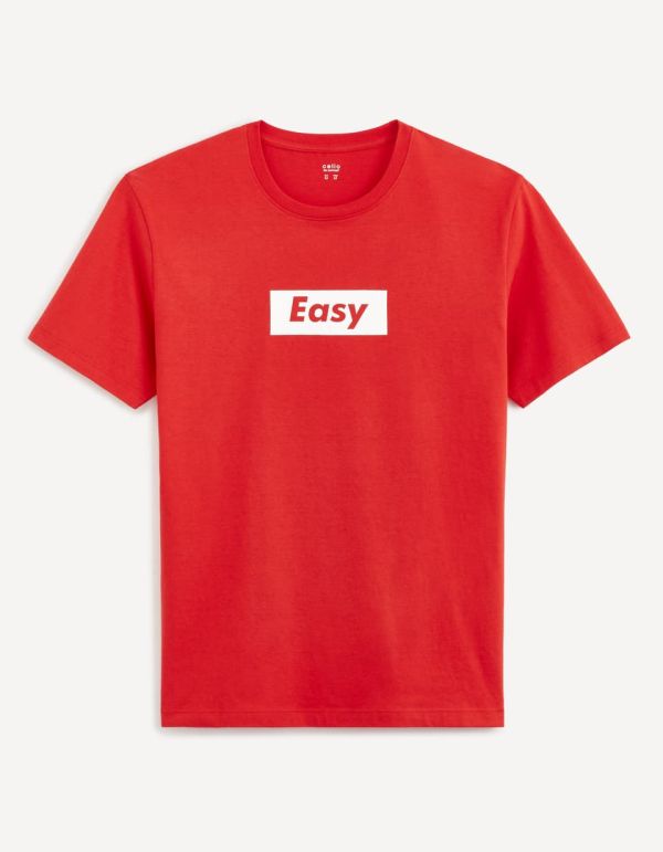 T-shirt col rond 100% coton