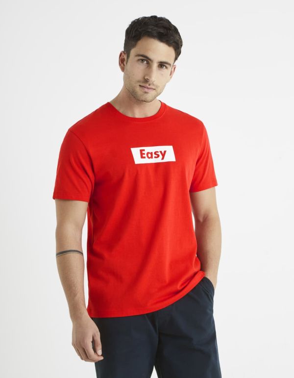 T-shirt col rond 100% coton