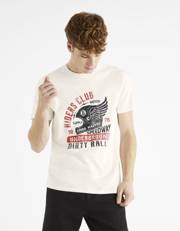 T-shirt col rond 100% coton