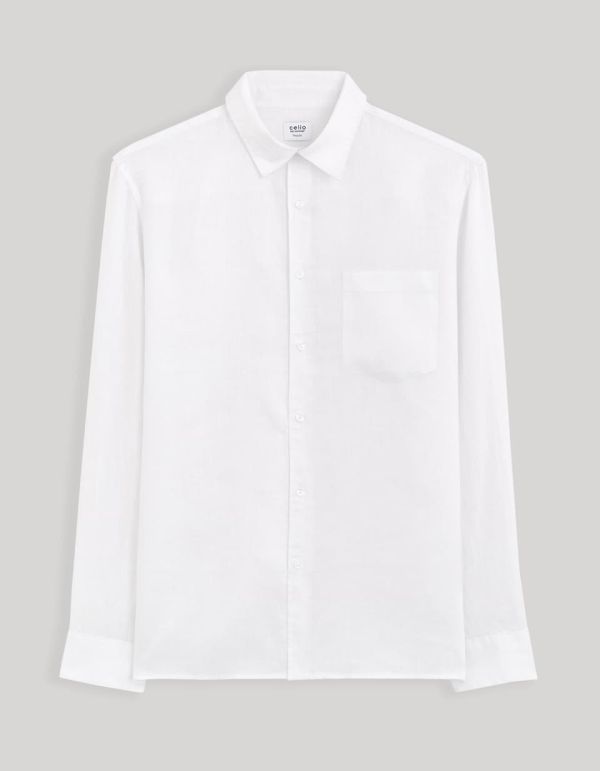 Chemise regular 100% lin