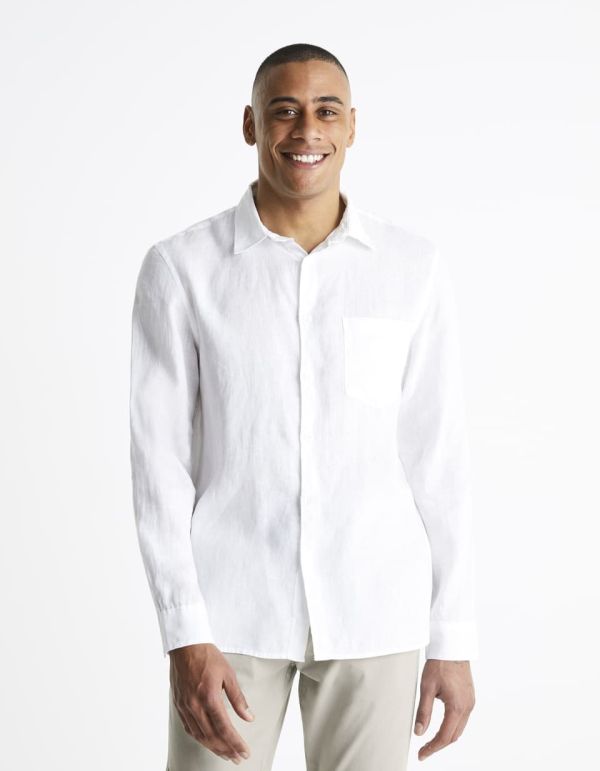 Chemise regular 100% lin