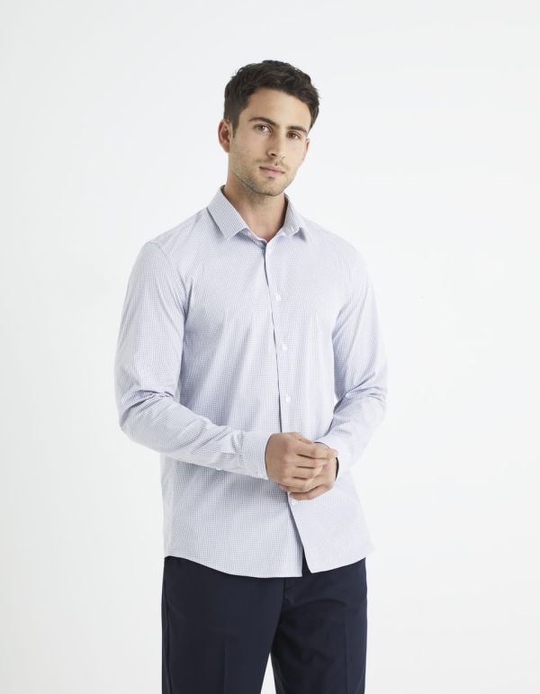 Chemise slim coton stretch