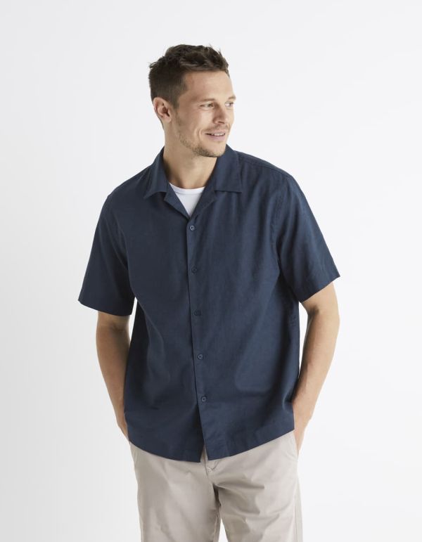 Chemise en lin et coton