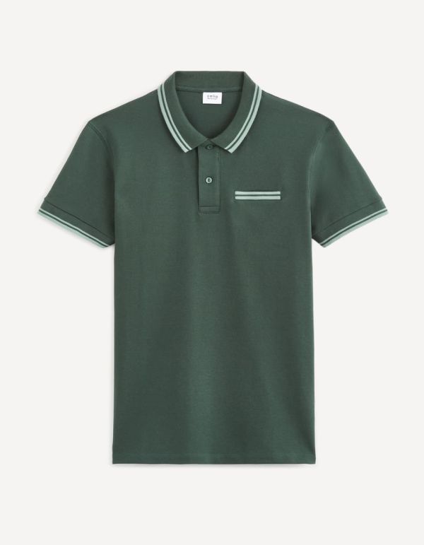 Polo piqué coton elasthanne