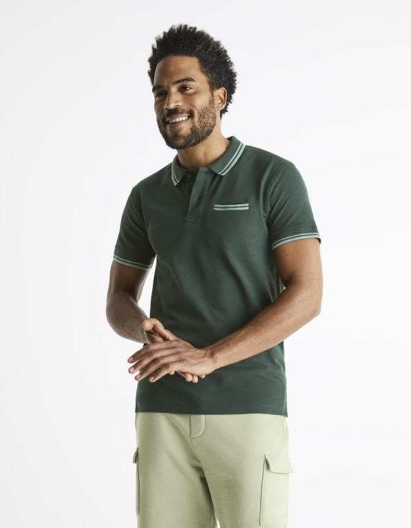 Polo piqué coton elasthanne
