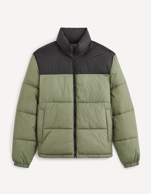 Doudoune color block - kaki